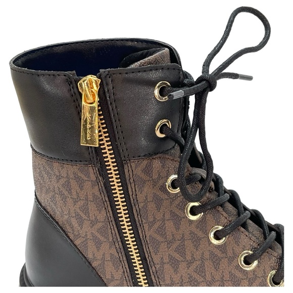 Michael Kors Alistair PVC Logo Accent Womens Ankle Boots Size 6M NWOB - Picture 7 of 10